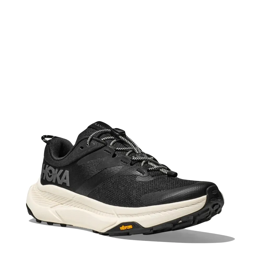 Bondi 8 Hoka Women's Transport Sneaker in Black/Alabaster