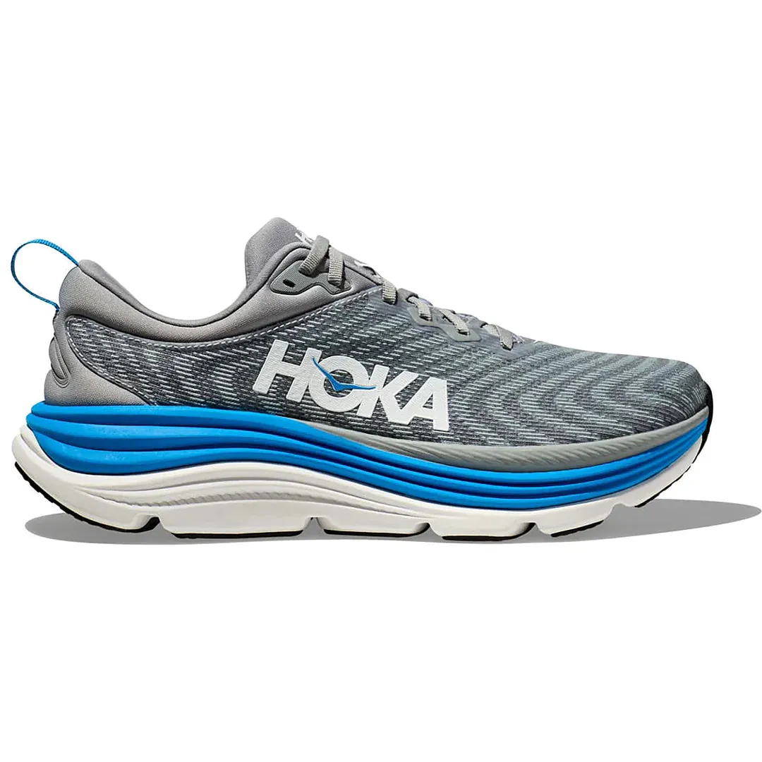 Men's Hoka Gaviota 5 (Limestone/Diva Blue) Best Shoes For Walking And Running