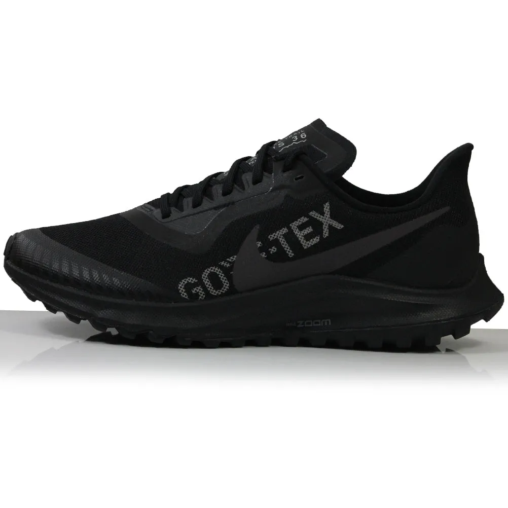 Nike Air Zoom Pegasus 36 Men's Gore-Tex Trail Shoe - Black/Thunder Grey Durable Shoes For Running