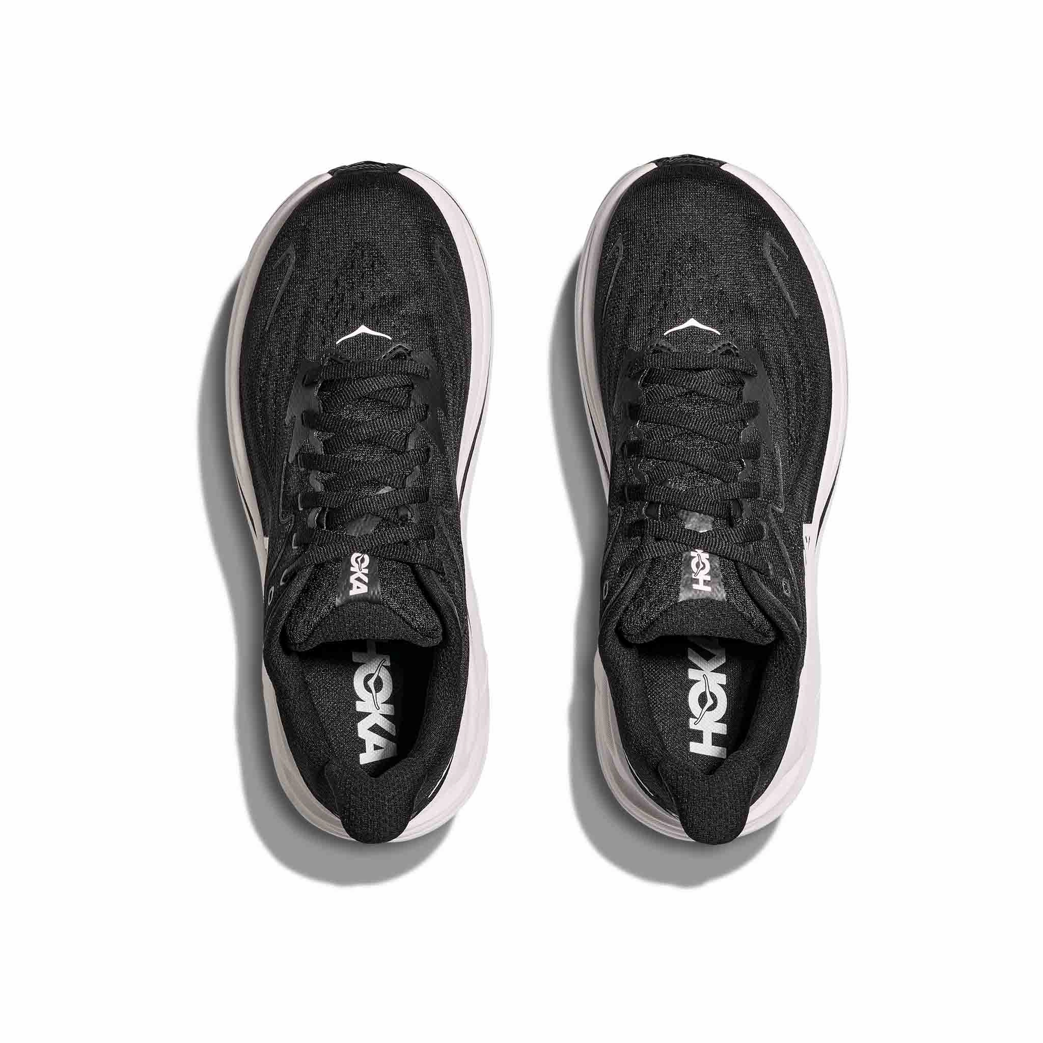 HOKA | Women's Clifton 10 Wide Running Shoes - Black/White Chesapeake Va