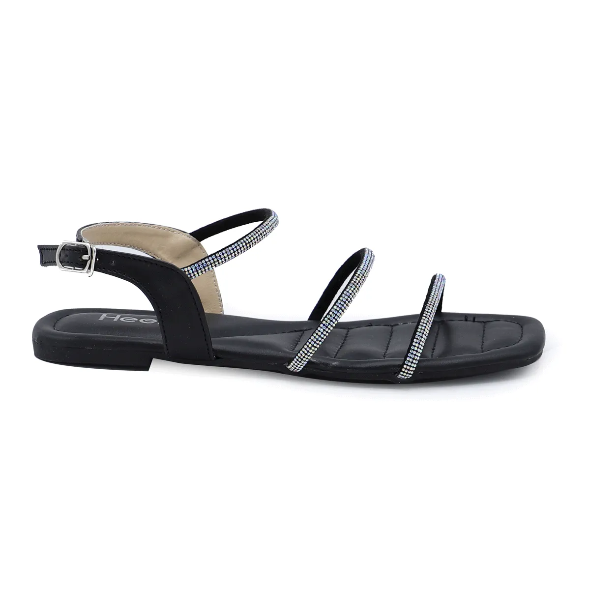 Black Fancy Sandal 060008 Sandals Woodcrest