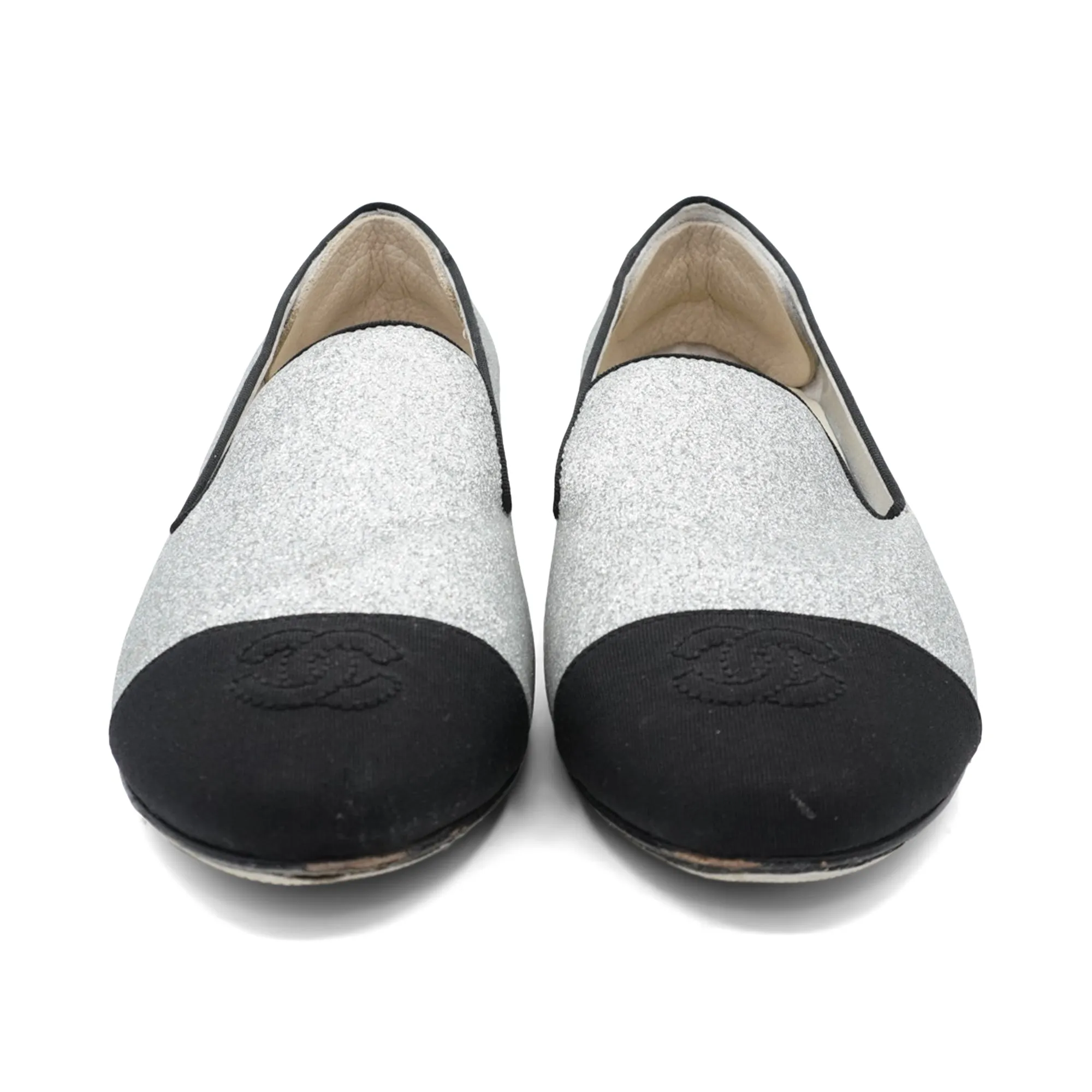 Chanel 'Logo Heel' Kitten Heels - Women's 36.5 Do Marten Loafers