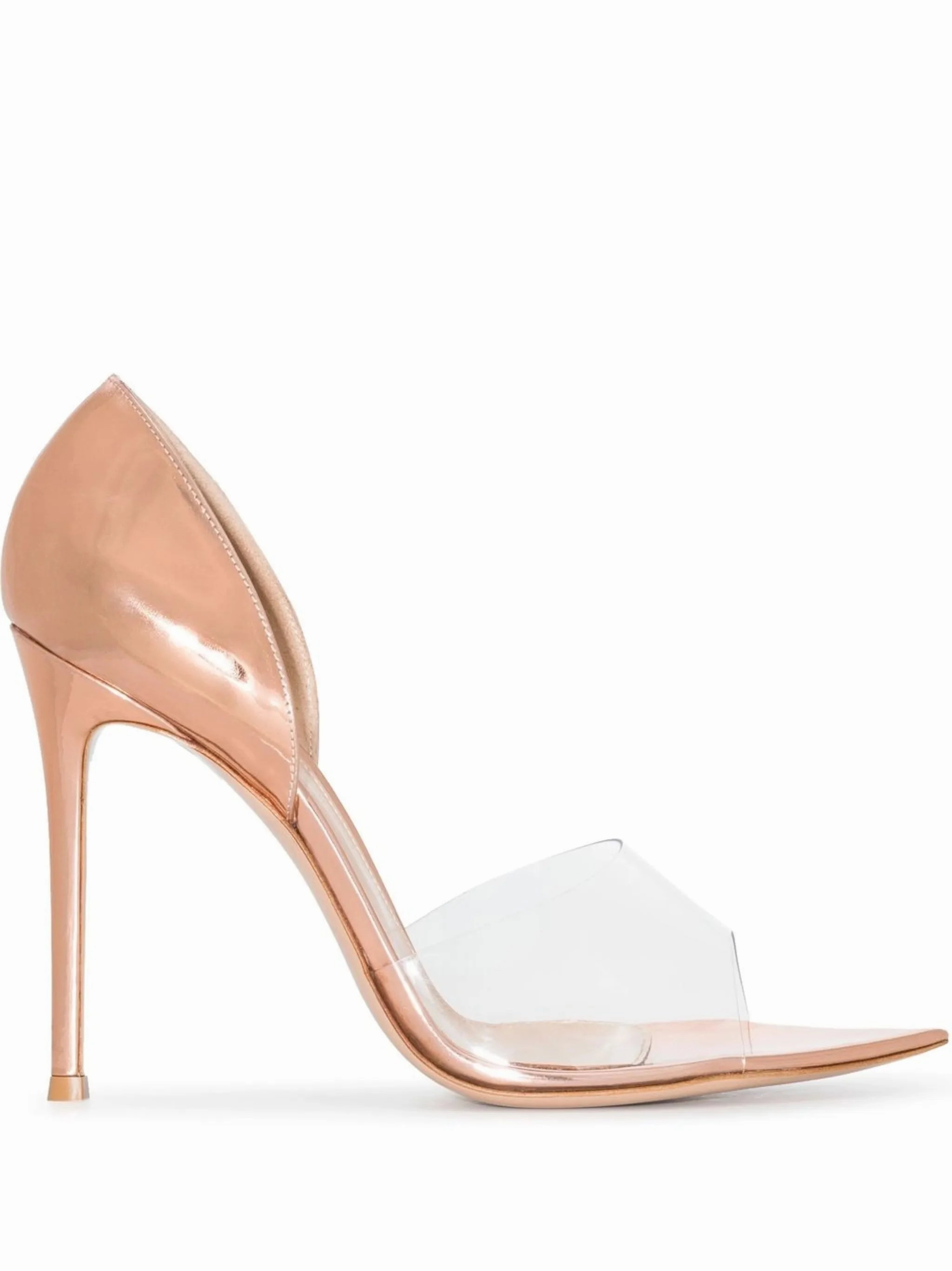 Outlet Bree 115mm PVC metallic sandals