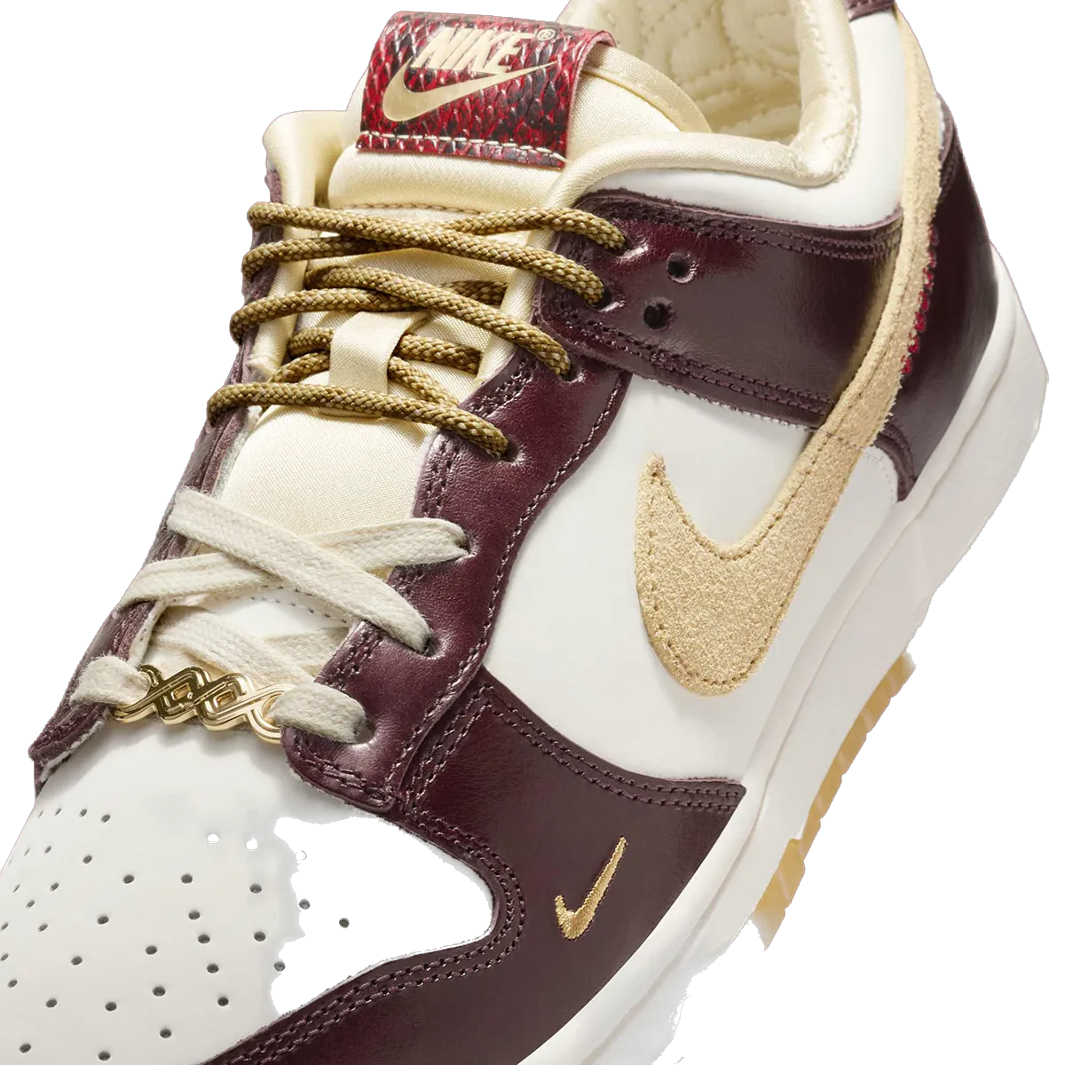 Nike Women's Dunk Low Lx Shoes - Burgundy Crush / Sail / Team Gold / Dark Red Running Shoes Nike Air Pegasus