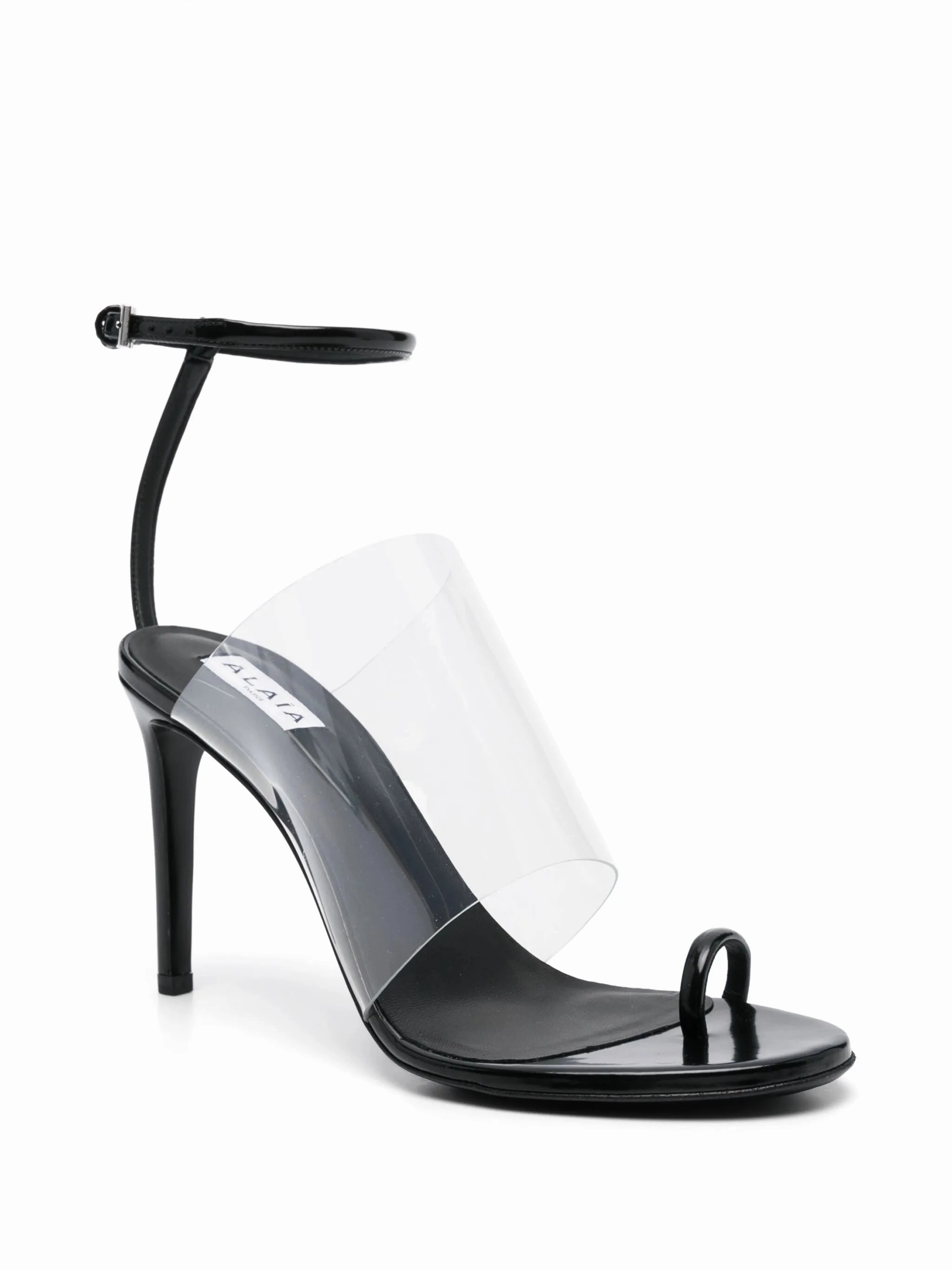 Sandals In Italy 100mm asymmetric sandals