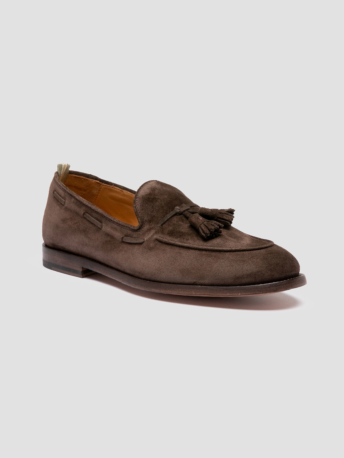 OPERA 002 - Brown Suede Tassel Loafers Loafers With Navy Suit