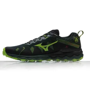 Running Lifting Shoes Mizuno Wave Daichi 6 Men's Trail Shoe - Green Gables/Lime Green/Obsidian