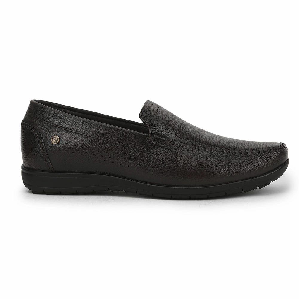 Classic Lug Loafers Healers Casual Non lacing Loafers Shoes For Men (D.Brown) JPL-271 By Liberty
