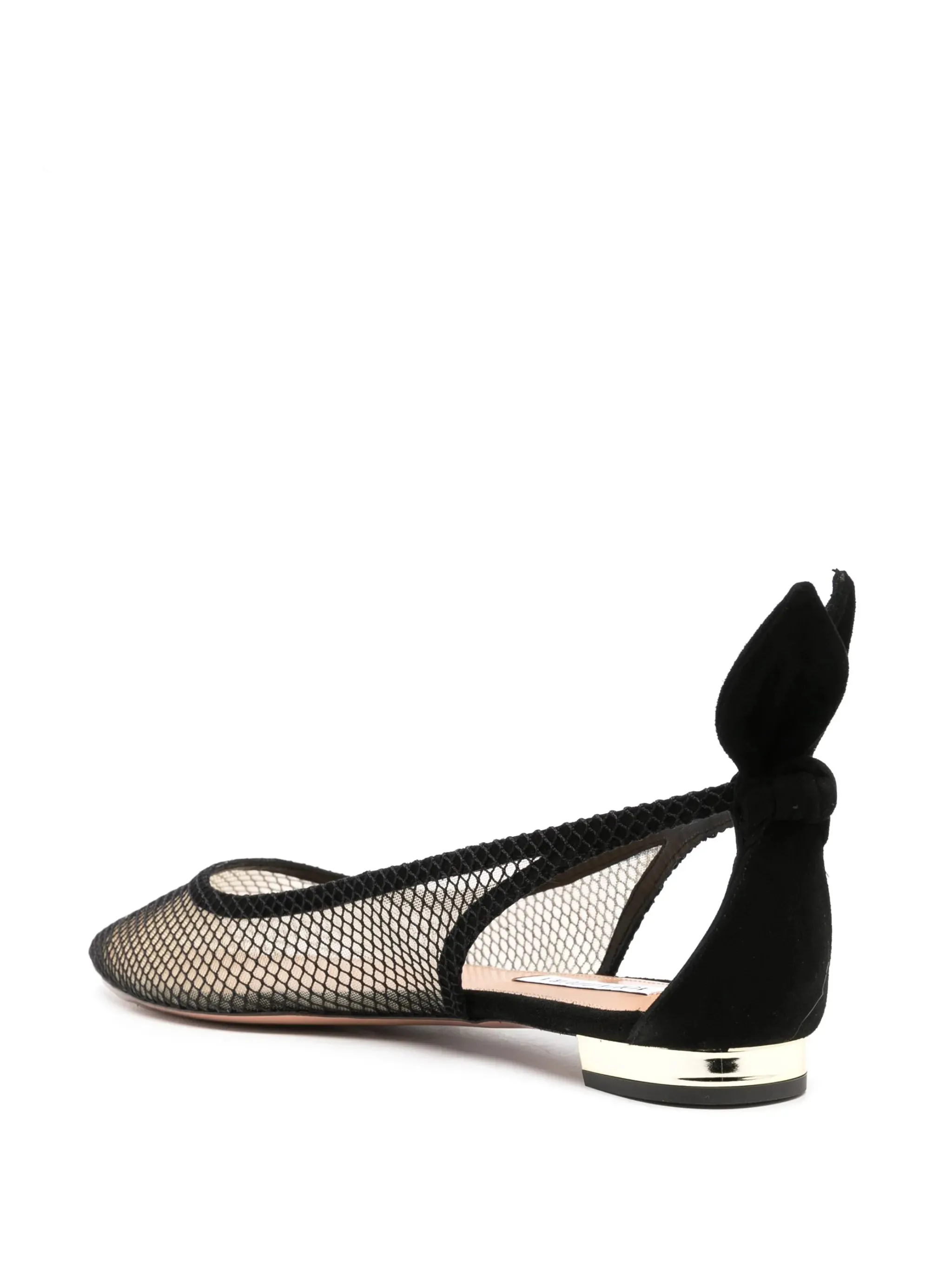 bow-embellished mesh ballerina shoes Flat Trainer Shoes