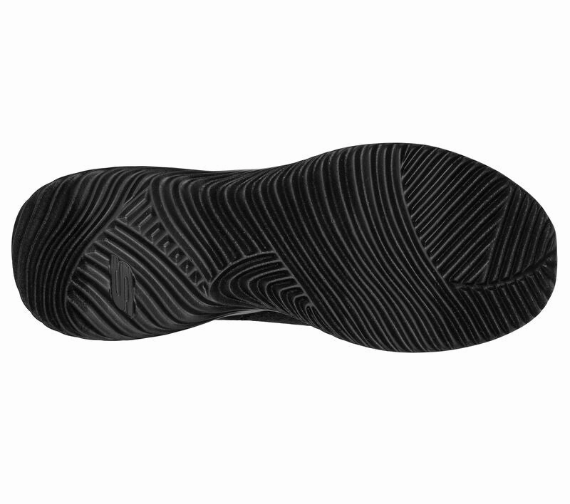 SKECHERS BOUNDER - SCOUT - 232278 - BLK Orthopedic Bedroom Slippers