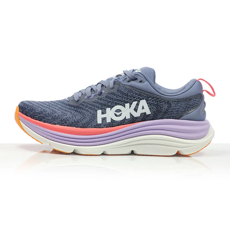 Review Reddit Hoka One One Gaviota 5 Women's Running Shoe - Anchor/Grapefruit