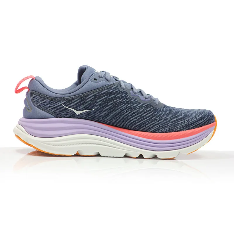 Hoka One One Gaviota 5 Women's Running Shoe - Anchor/Grapefruit Running And Walking