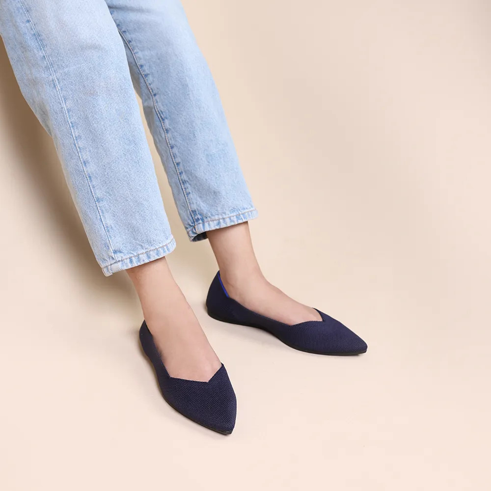 Rothy - Women - The Point - Navy Ladies Shoes High Heels
