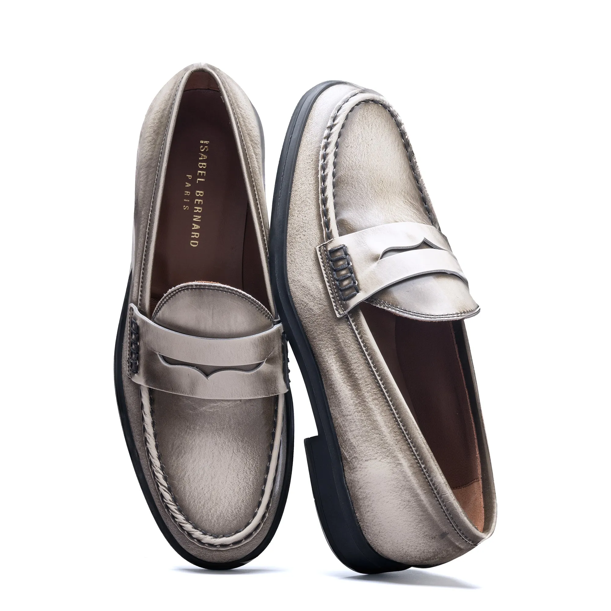 Vendme Blandine cream spazzolato leather loafers Size 15 Loafers