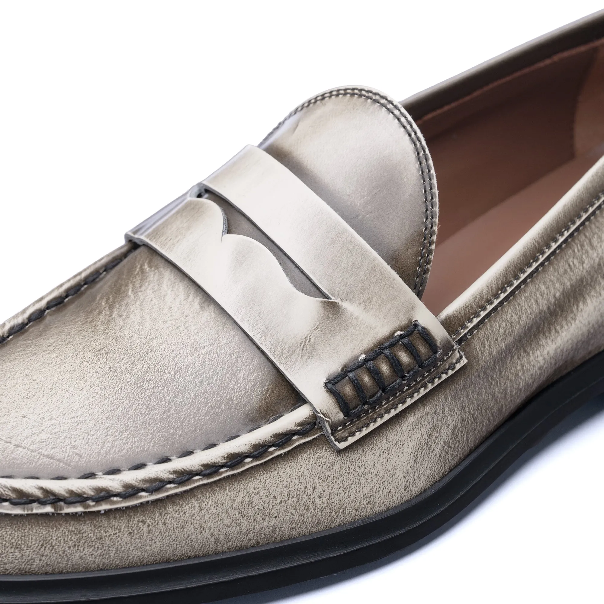 Loafers Cheap Vendme Blandine cream spazzolato leather loafers