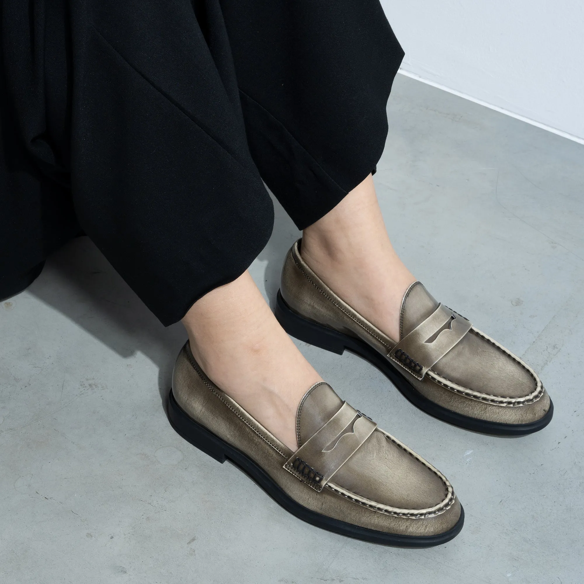 Suede Tassel Loafers Vendme Blandine cream spazzolato leather loafers