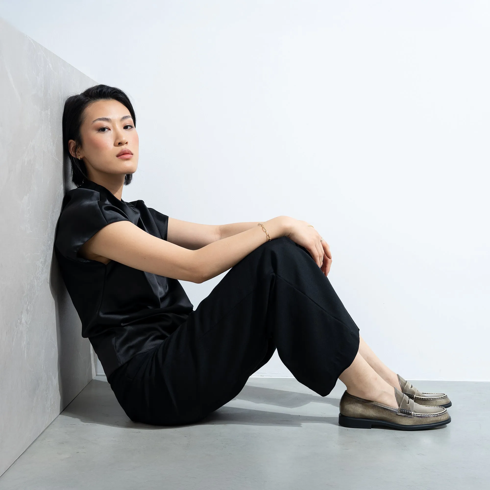 Loraine Bit Loafers Vendme Blandine cream spazzolato leather loafers