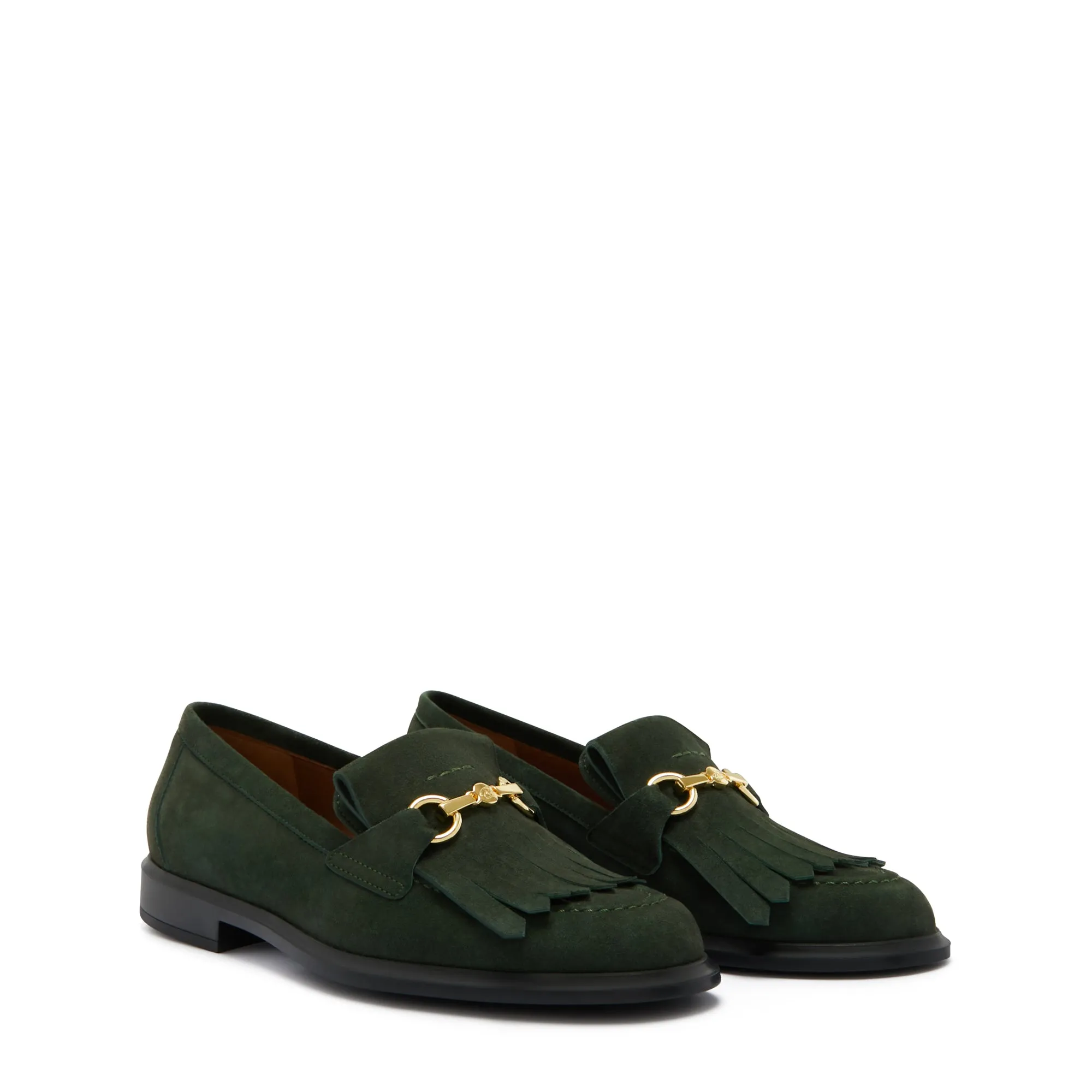 Vendme Lave dark green suede loafers Dr Martin Loafers