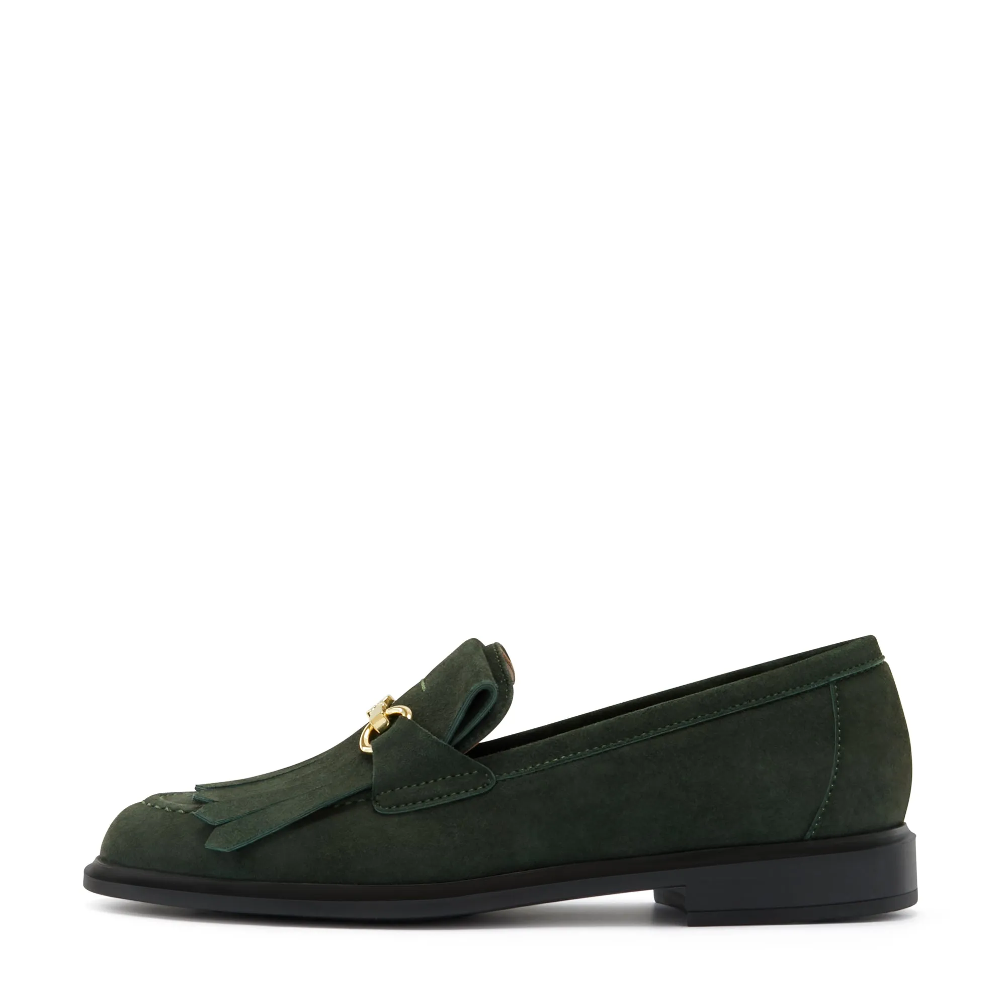 1953 Loafers Vendme Lave dark green suede loafers