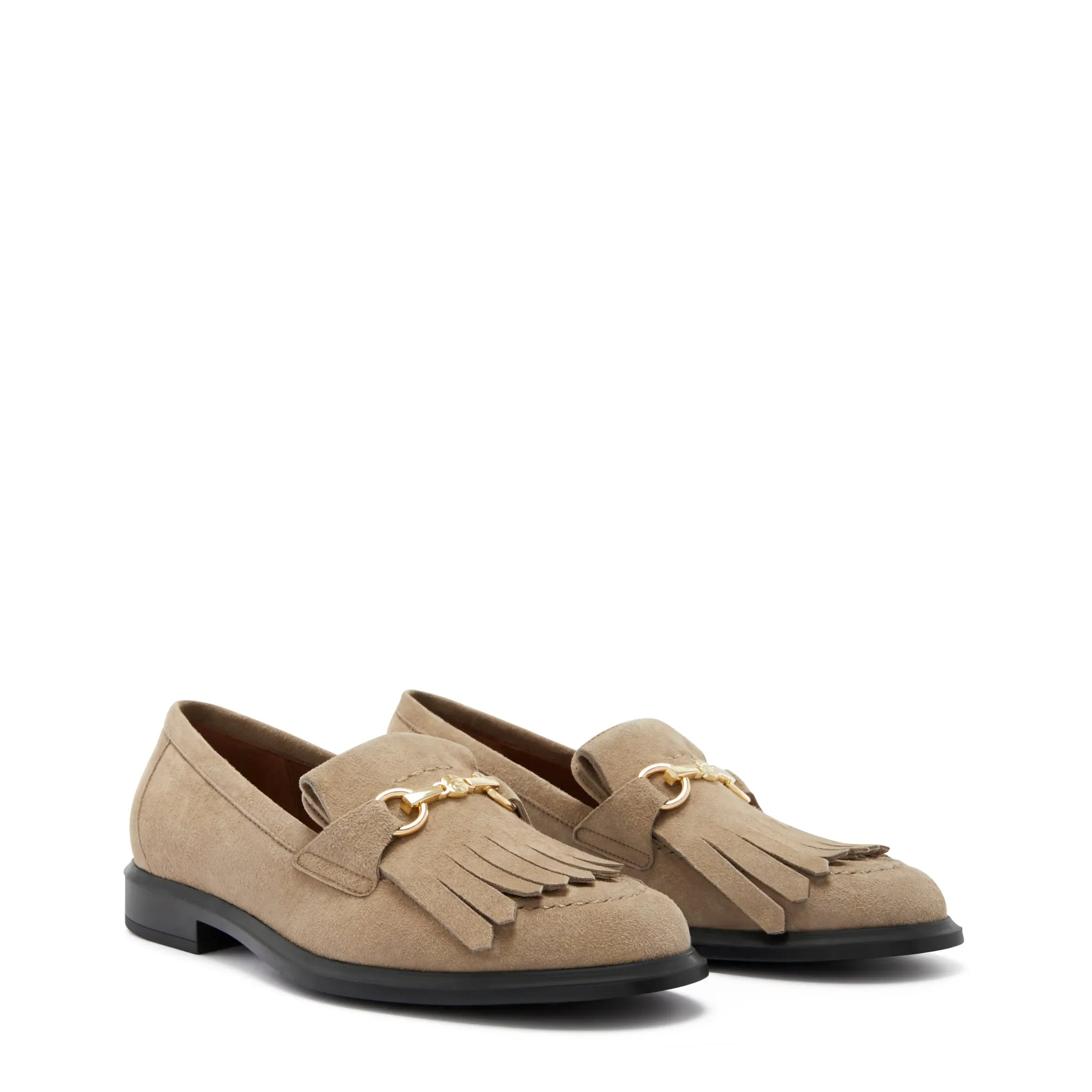 Nomasei Loafers Vendme Lave taupe suede loafers