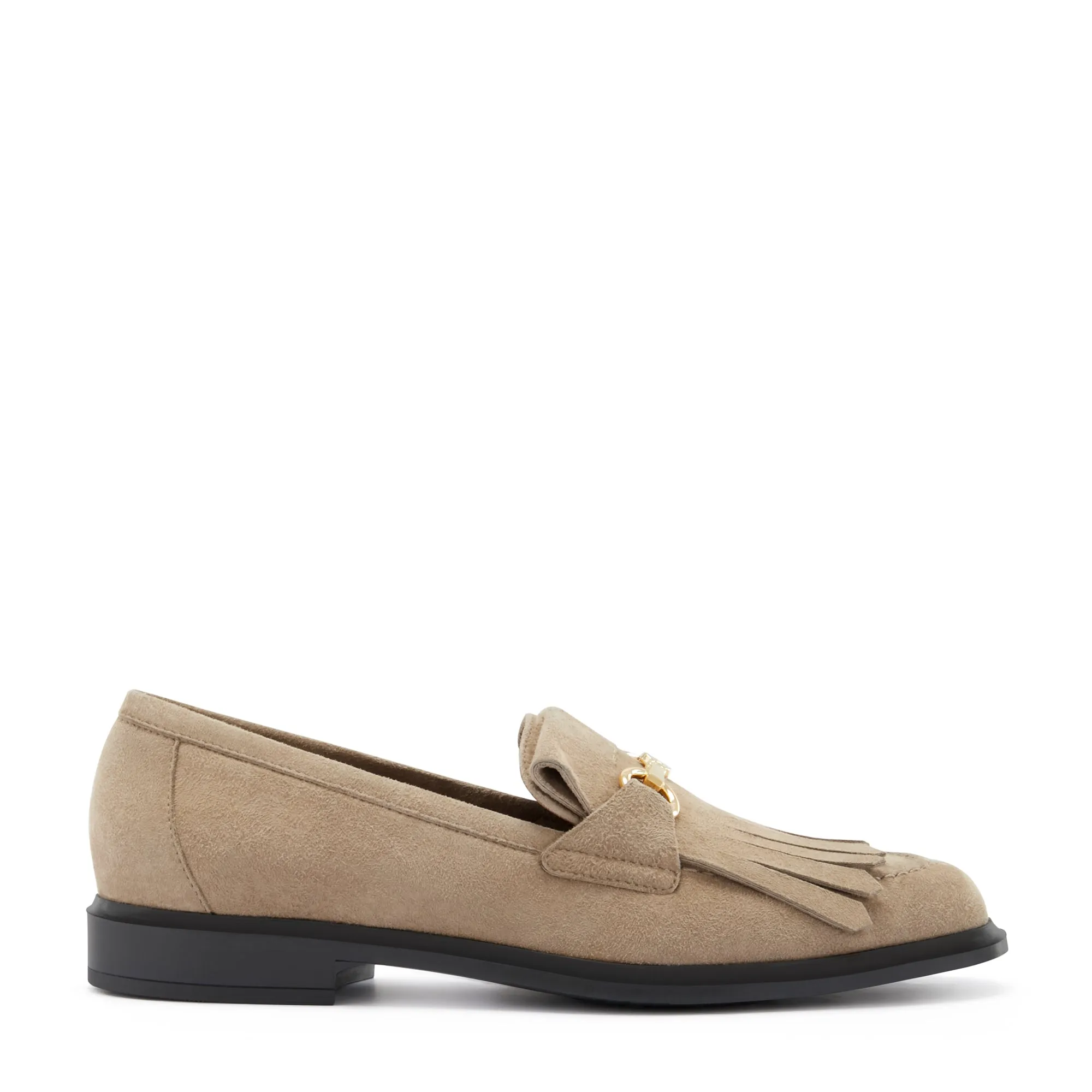 Wide Toe Loafers Vendme Lave taupe suede loafers