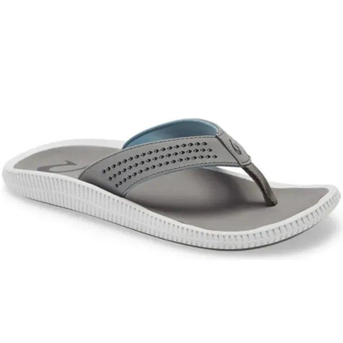 OluKai Men's Ulele Stone/Stone Pearl Sandals