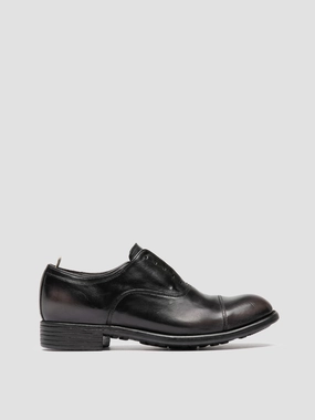 CALIXTE 003 - Dark Grey Leather Oxford Shoes Oxford Valley
