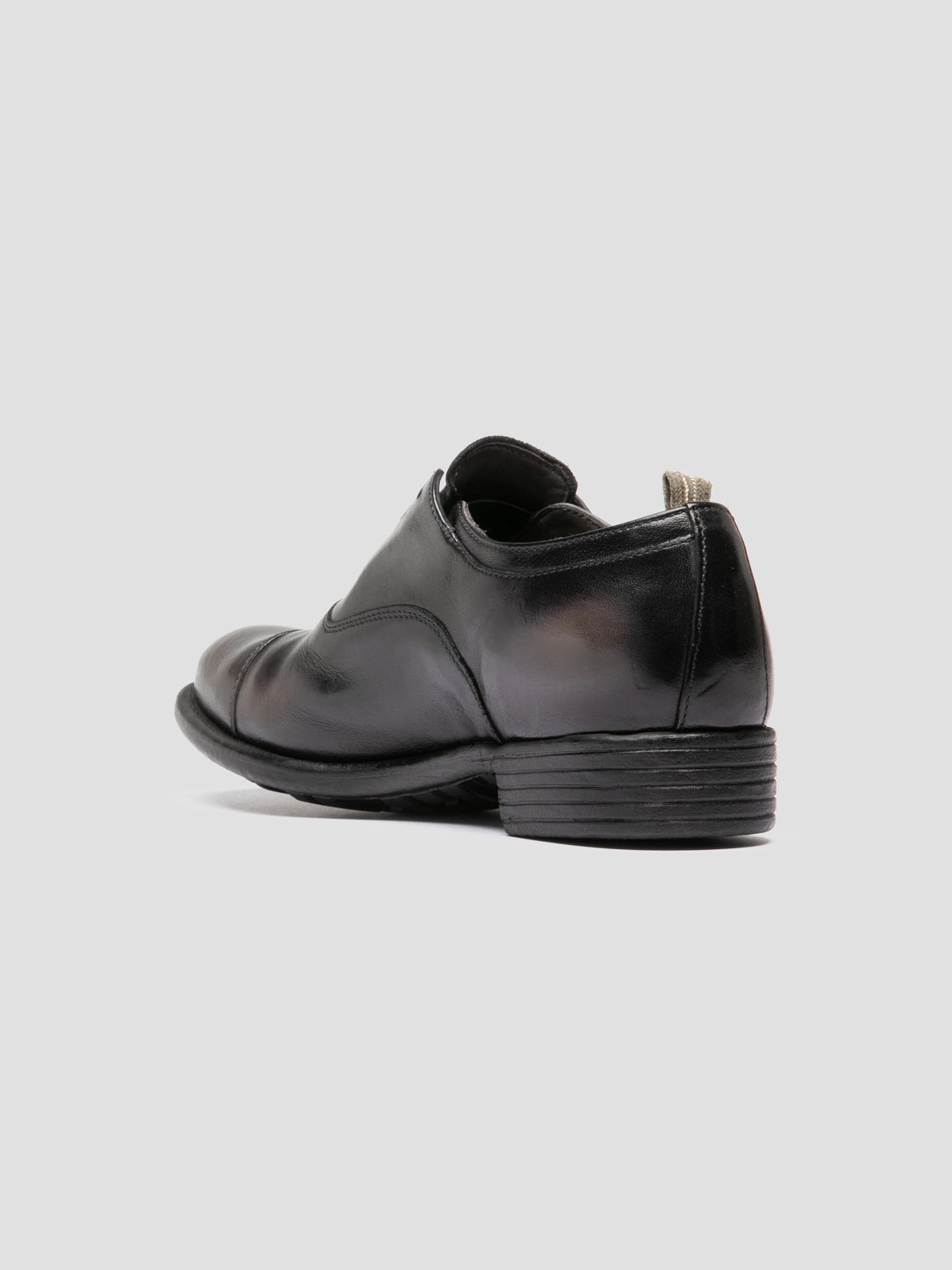 Oxford Shoe Dress CALIXTE 003 - Dark Grey Leather Oxford Shoes