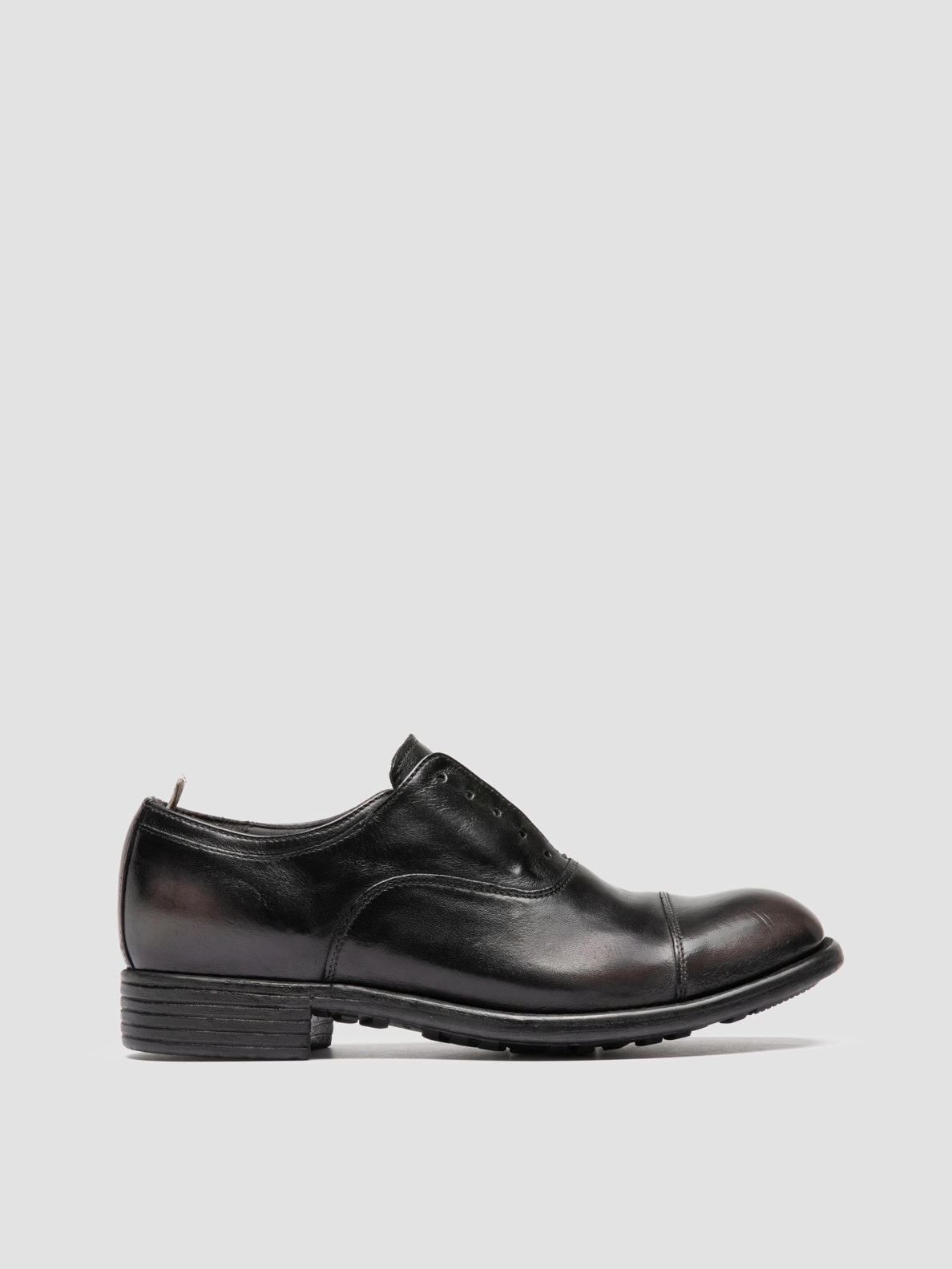 CALIXTE 003 - Dark Grey Leather Oxford Shoes Meermin Mallorca Oxfords