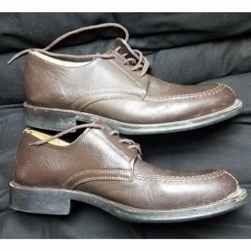 Sandro Moscoloni Vineyard Brown Leather Dress Shoes Oxfords Mens 10.5 D 3060 William Leather Oxfords