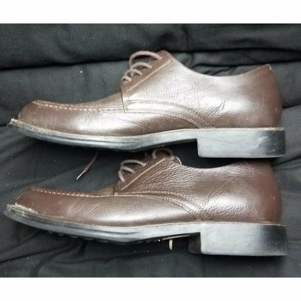 Sandro Moscoloni Vineyard Brown Leather Dress Shoes Oxfords Mens 10.5 D 3060 Barefoot Oxford Shoes
