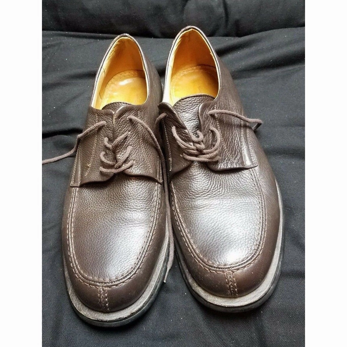 Oxfords No Socks Sandro Moscoloni Vineyard Brown Leather Dress Shoes Oxfords Mens 10.5 D 3060