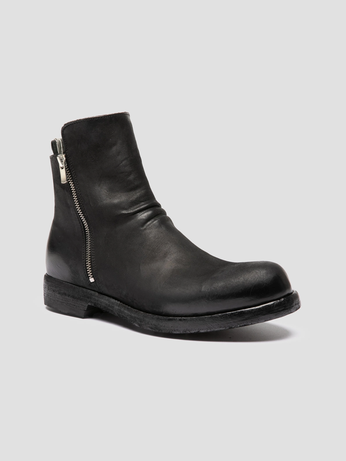 BULLA DD 105 - Black Leather Zipped Boots Boots With Arch Support