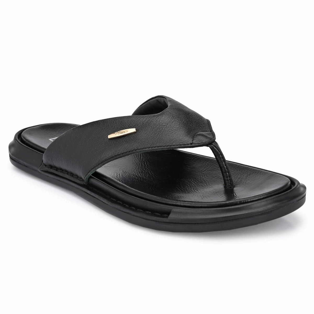 Vincent Cushion Leather Slippers Closed Toe Slides