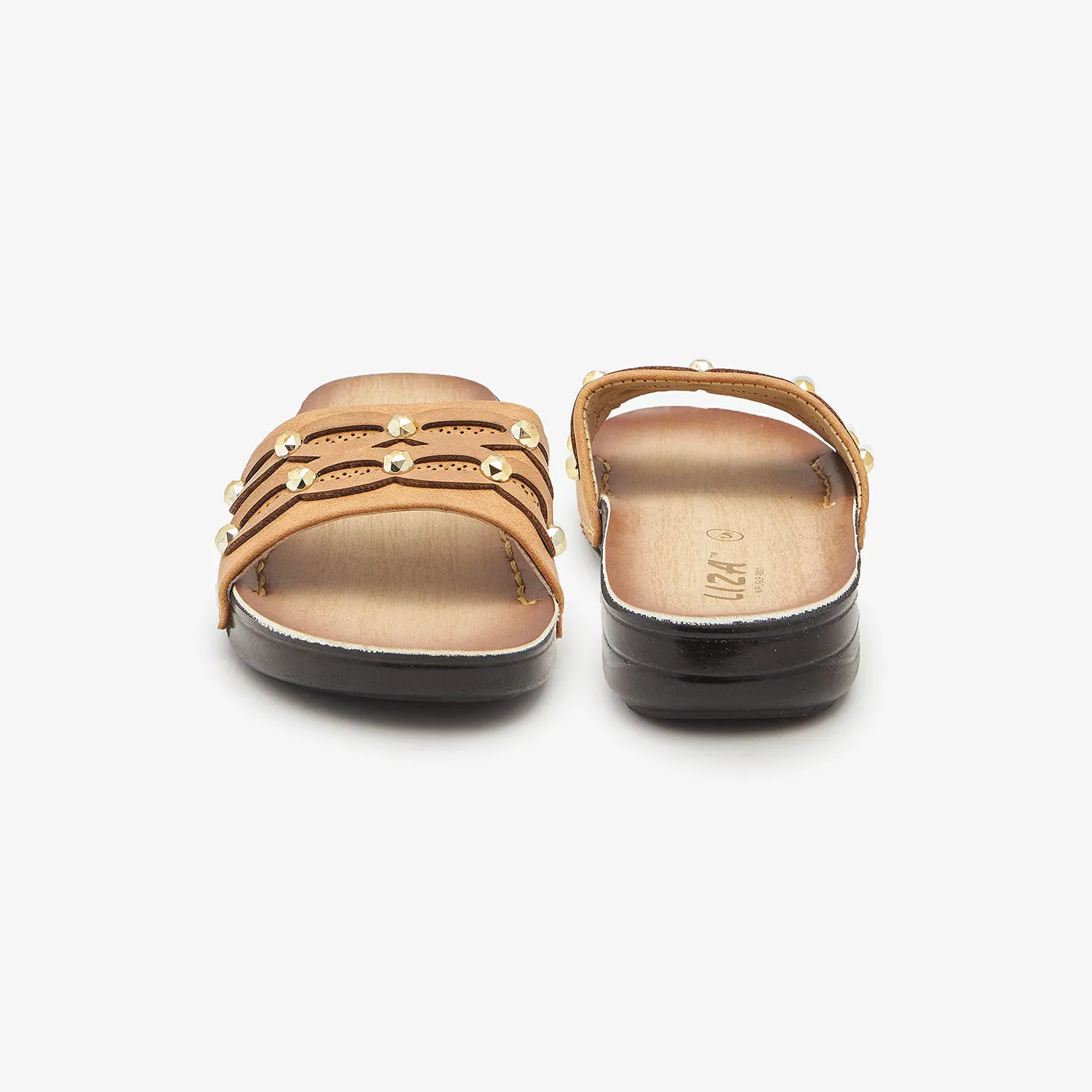 Comfortable Formal Flat Shoes Subtle Chappals for Women