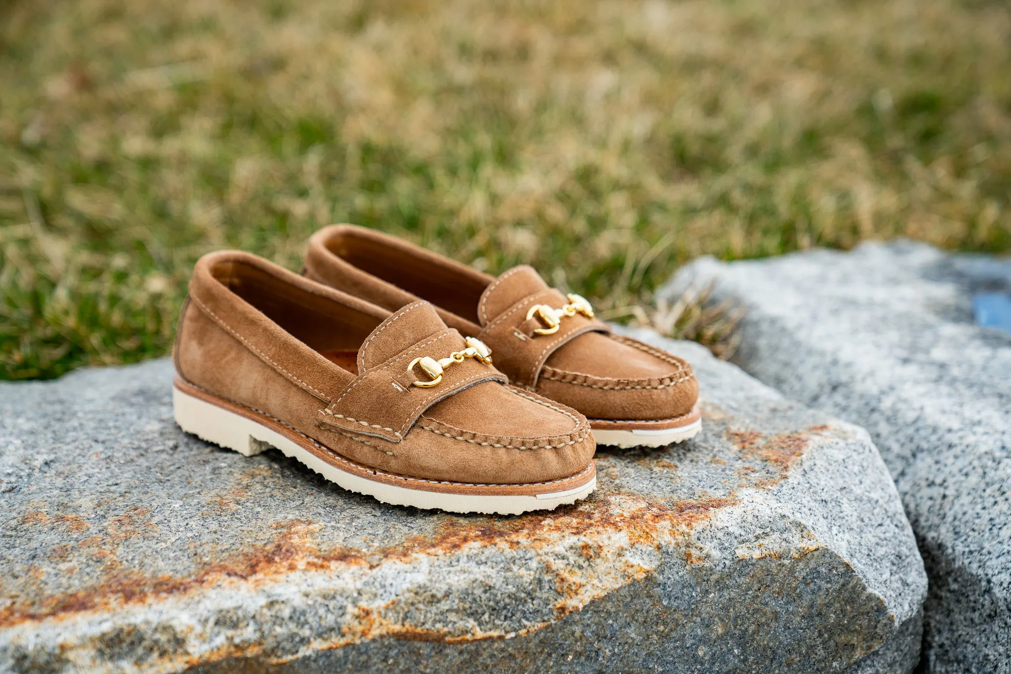 Women's Horsebit Loafer LH - Khaki Orion Fleshout Leopard Penny Loafers