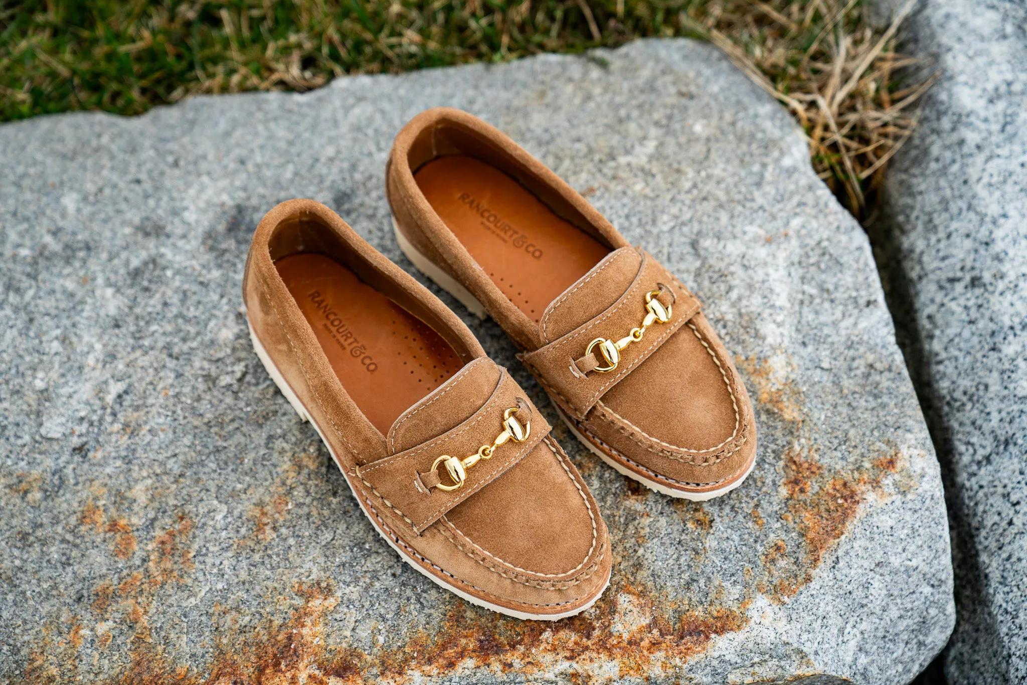 Wide Loafers Shoes Women's Horsebit Loafer LH - Khaki Orion Fleshout