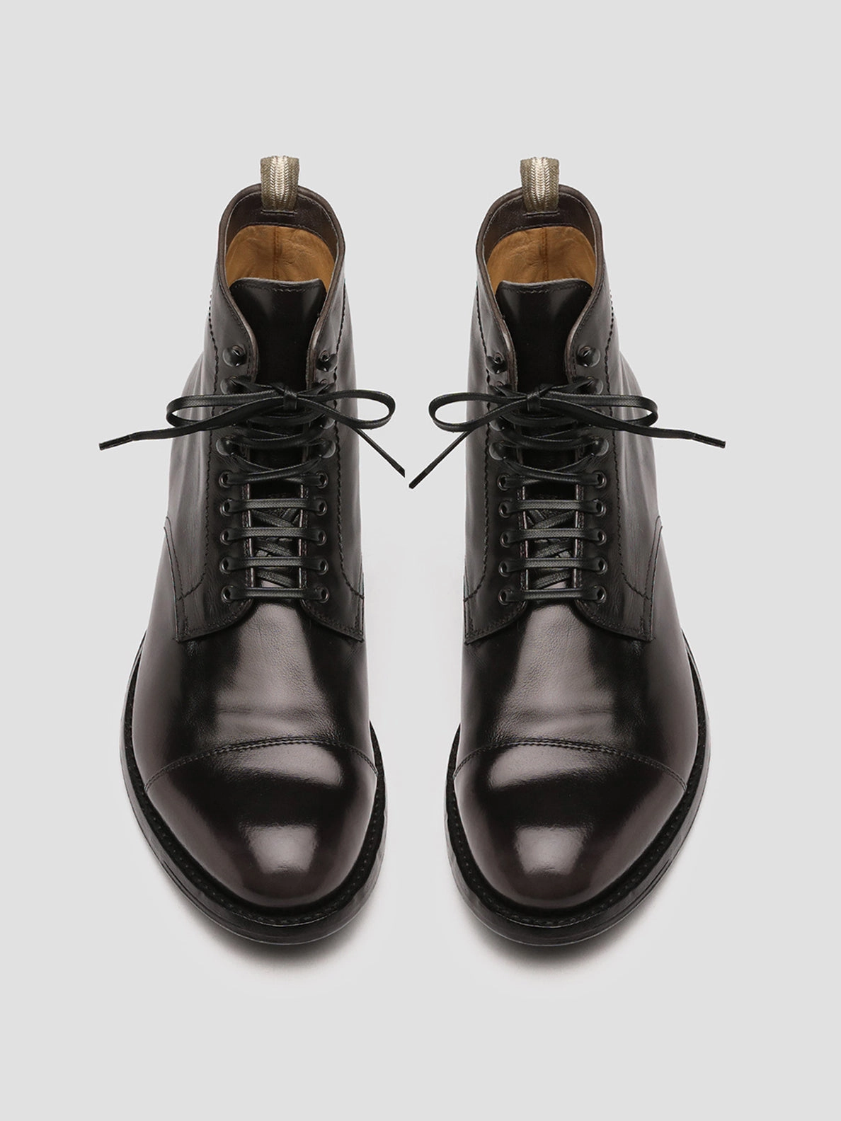 Boots Of Springheel Jak ANATOMIA 016 - Grey Leather Ankle Boots