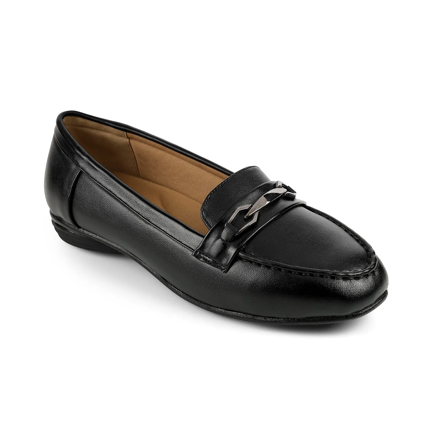 Loafers Interview Tresmode Nubuc Black Women's Casual Loafers