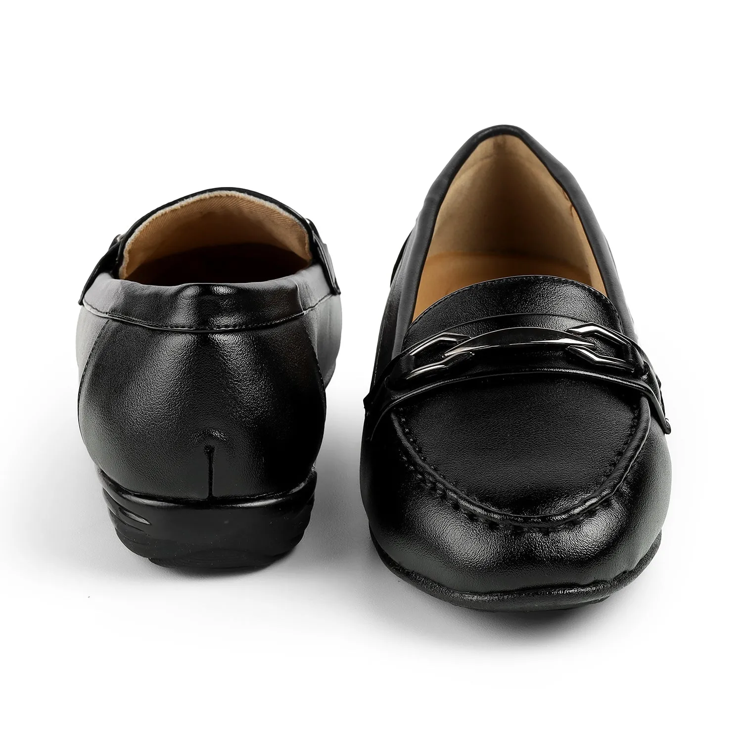 Loafers Laces Tresmode Nubuc Black Women's Casual Loafers