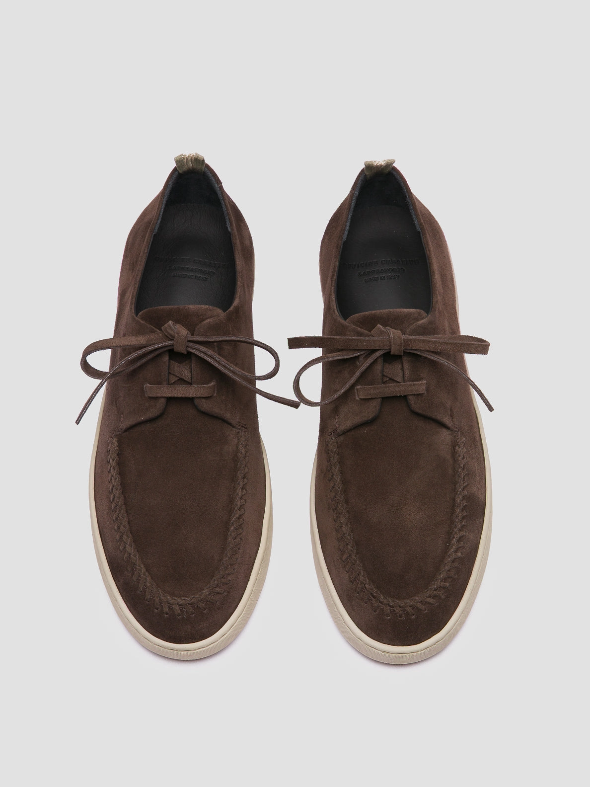 HERBIE 012 - Brown Suede Derby Shoes Modern Loafers