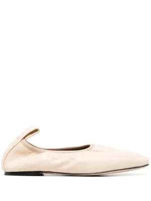 Gold Flat Evening Shoes Brindisi ballerina shoes