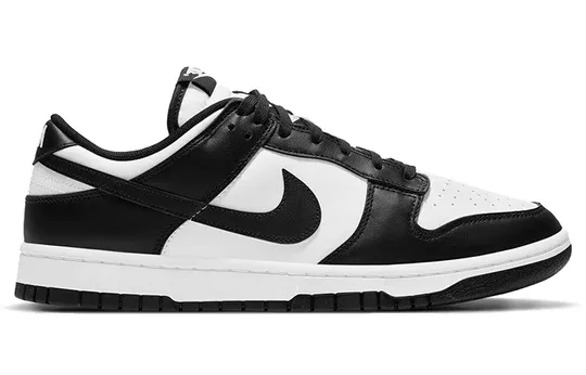 Nike Men's Dunk Low Shoes - Black / White Nike Pilates Shoes