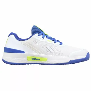 Mizuno Wave Enforce Tour Tennis Shoes Wilson Intrigue Pro Ladies Tennis Shoe All Court (White/Amparo Blue/Safety Yellow)