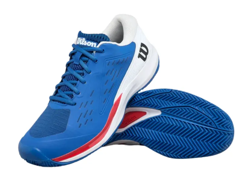 Best Slip Tennis Shoes Wilson Rush Pro Ace Clay Mens Tennis Shoe (Deja Vu Blue/White/Infrared)