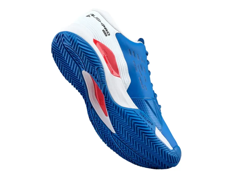 David Robinson Tennis Shoes Wilson Rush Pro Ace Clay Mens Tennis Shoe (Deja Vu Blue/White/Infrared)