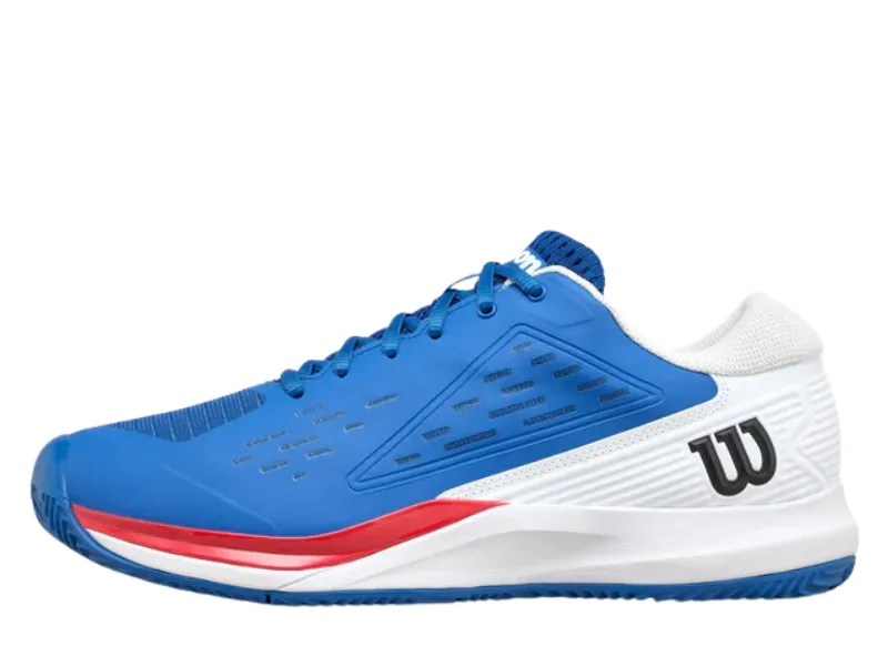 Good Tennis Shoes For High Arches Wilson Rush Pro Ace Clay Mens Tennis Shoe (Deja Vu Blue/White/Infrared)