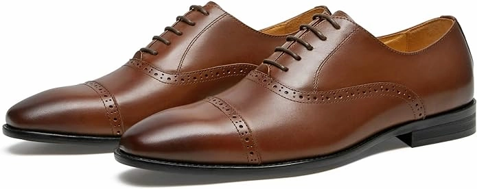 Genuine Leather Mens Dress Shoes Oxford Shoes for Men Patent Leather Oxfords