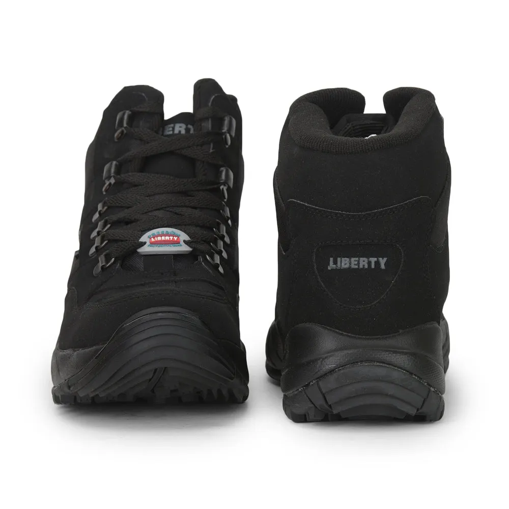 Freedom Casual (Black) Defence Hiking/Trekking Ankle Shoes EVREST-PRM By Liberty Tenaya Climbing