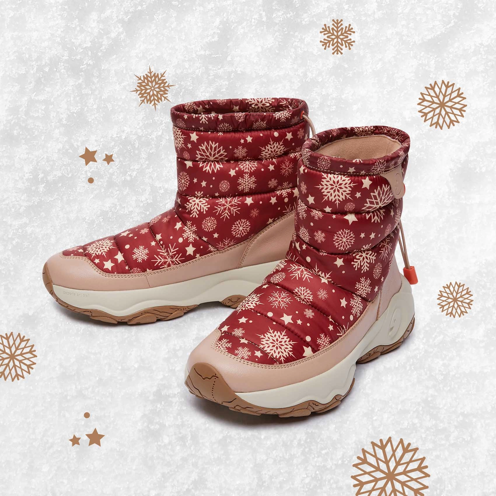 Winter Red Cazorla IV Women Boots Timberland Style